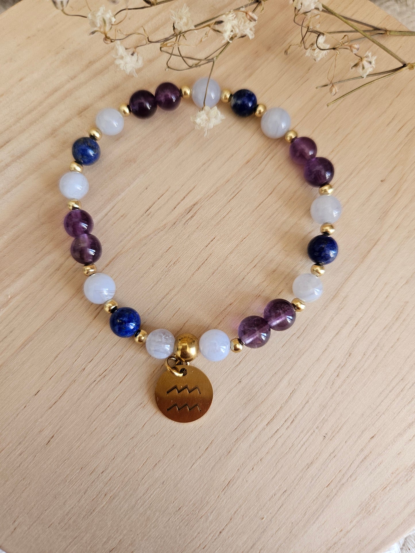 Bracelet Signe Astrologique - Verseau ♒ ✨