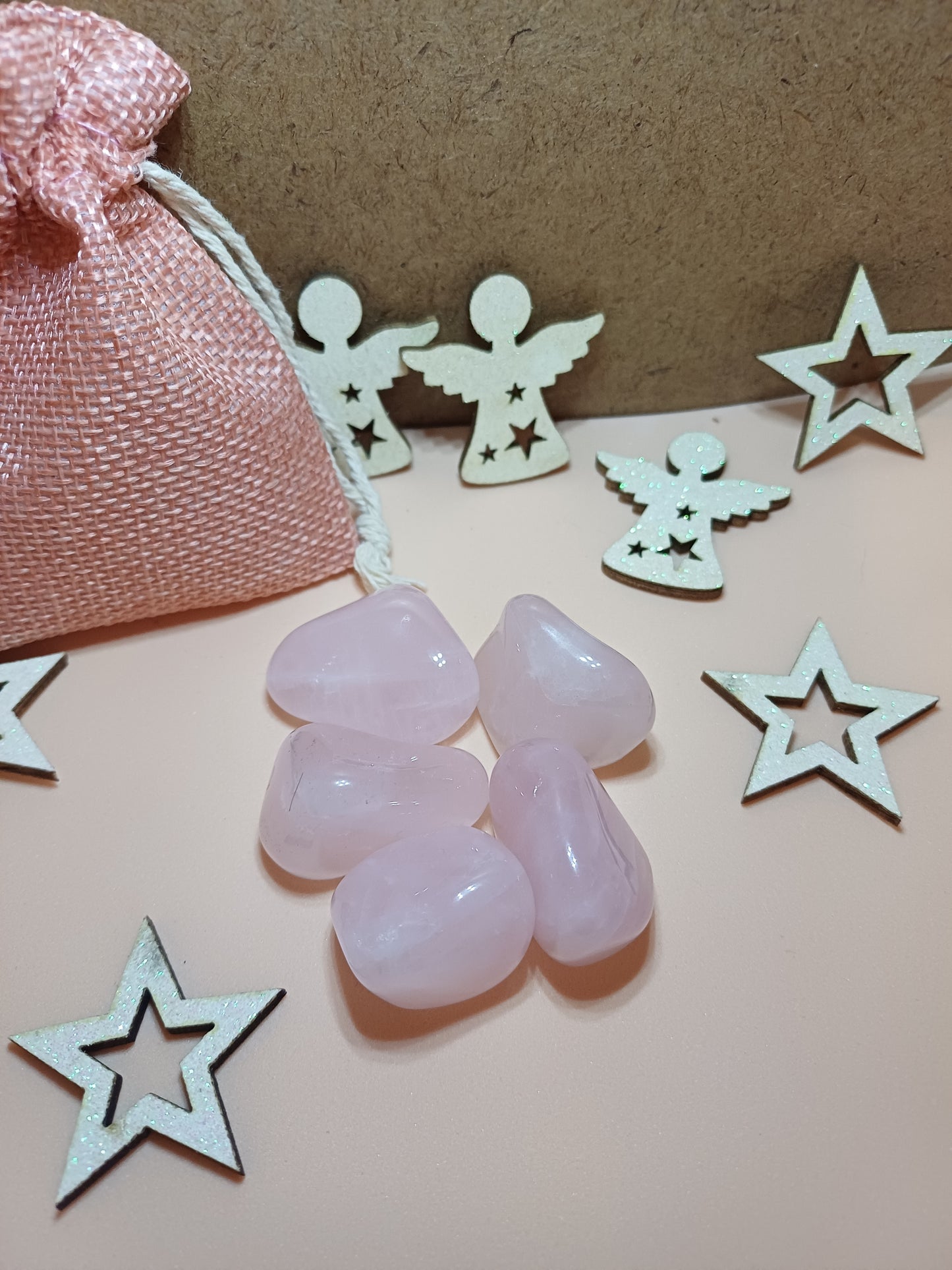 Pierre roulée - Quartz Rose – amour et confiance