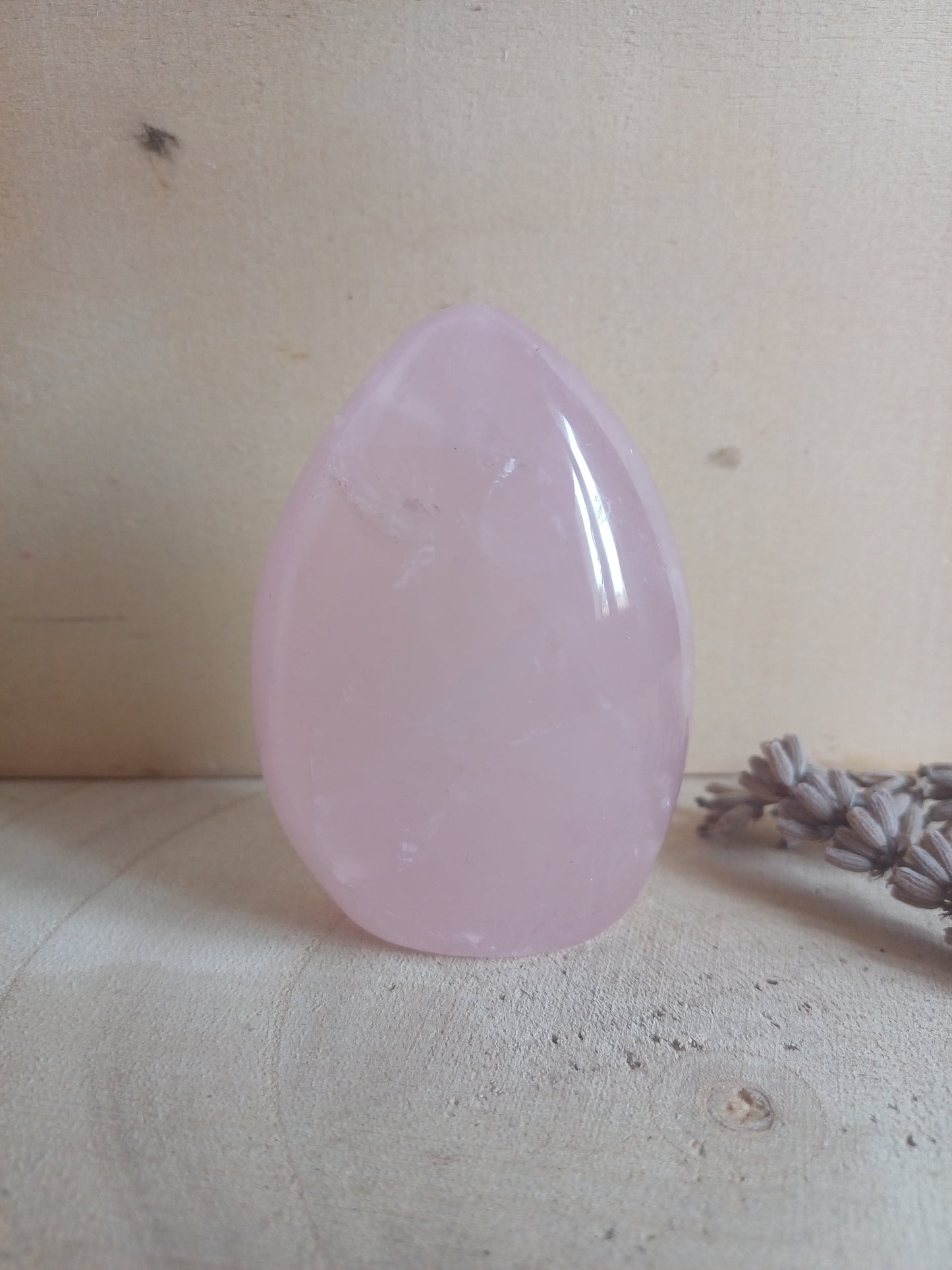 Quartz rose pierre polie