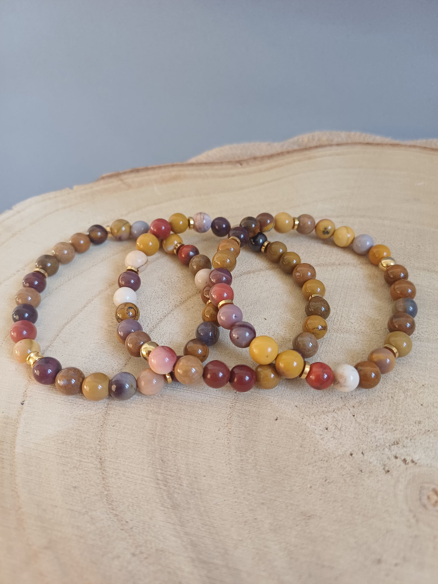 Bracelets en Mookaite – Énergie d’Automne