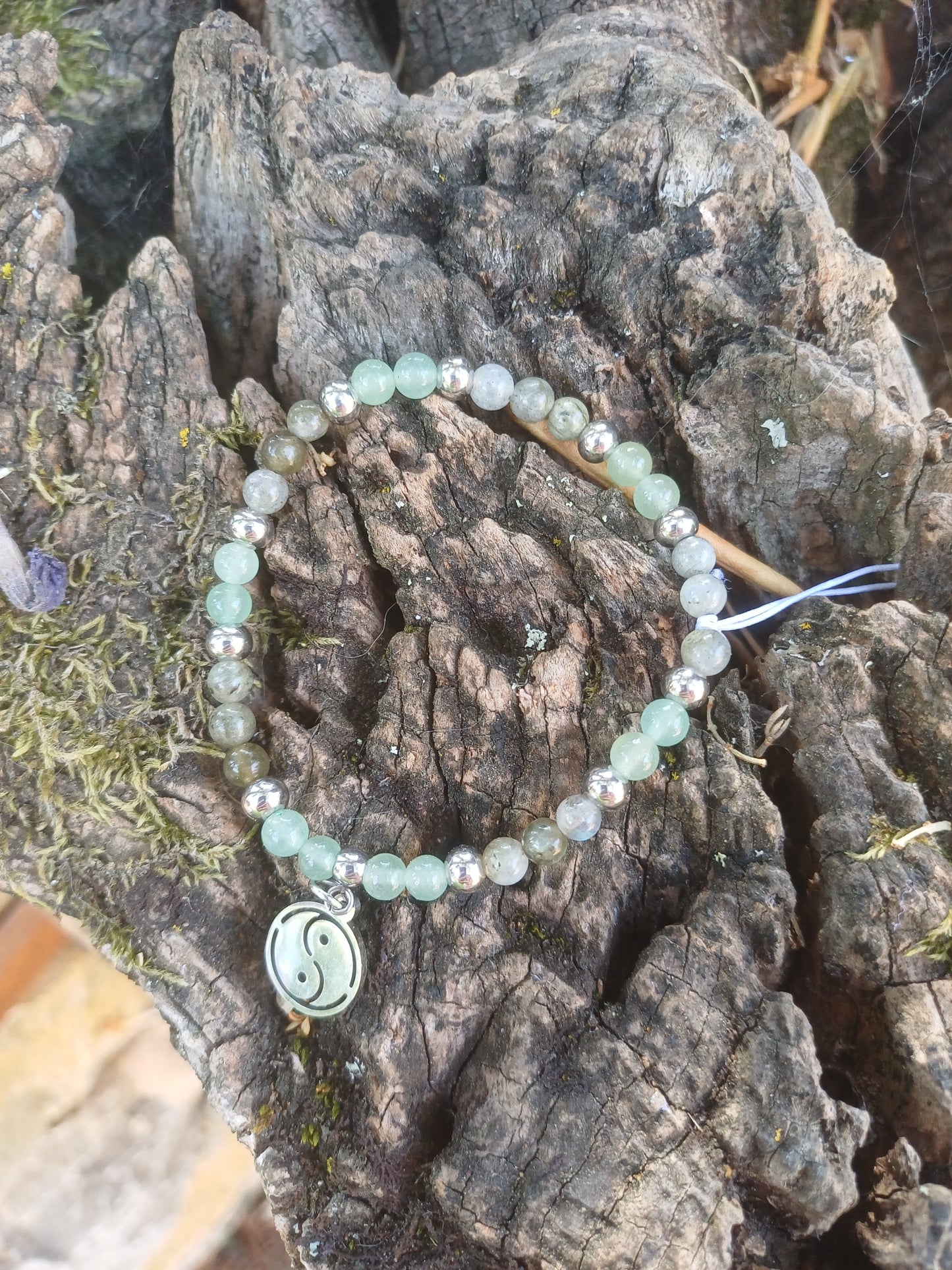 Bracelet : aventurine verte et labradorite