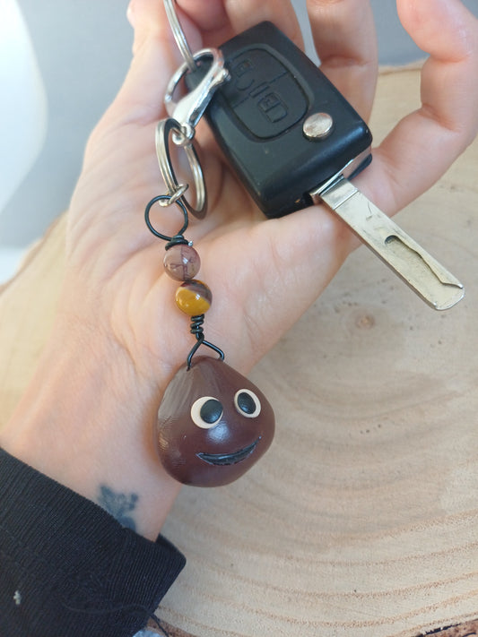 Porte-clé Châtaigne & Mookaite – édition limitée