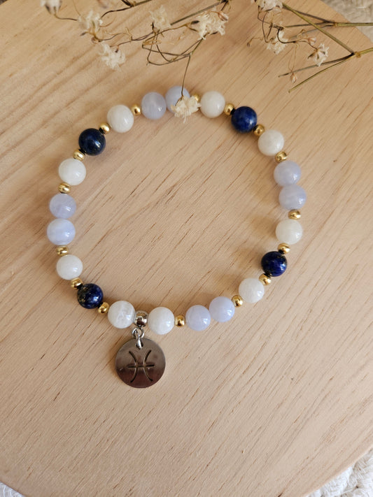 Bracelet Signe Astrologique - Poissons ♓ ✨