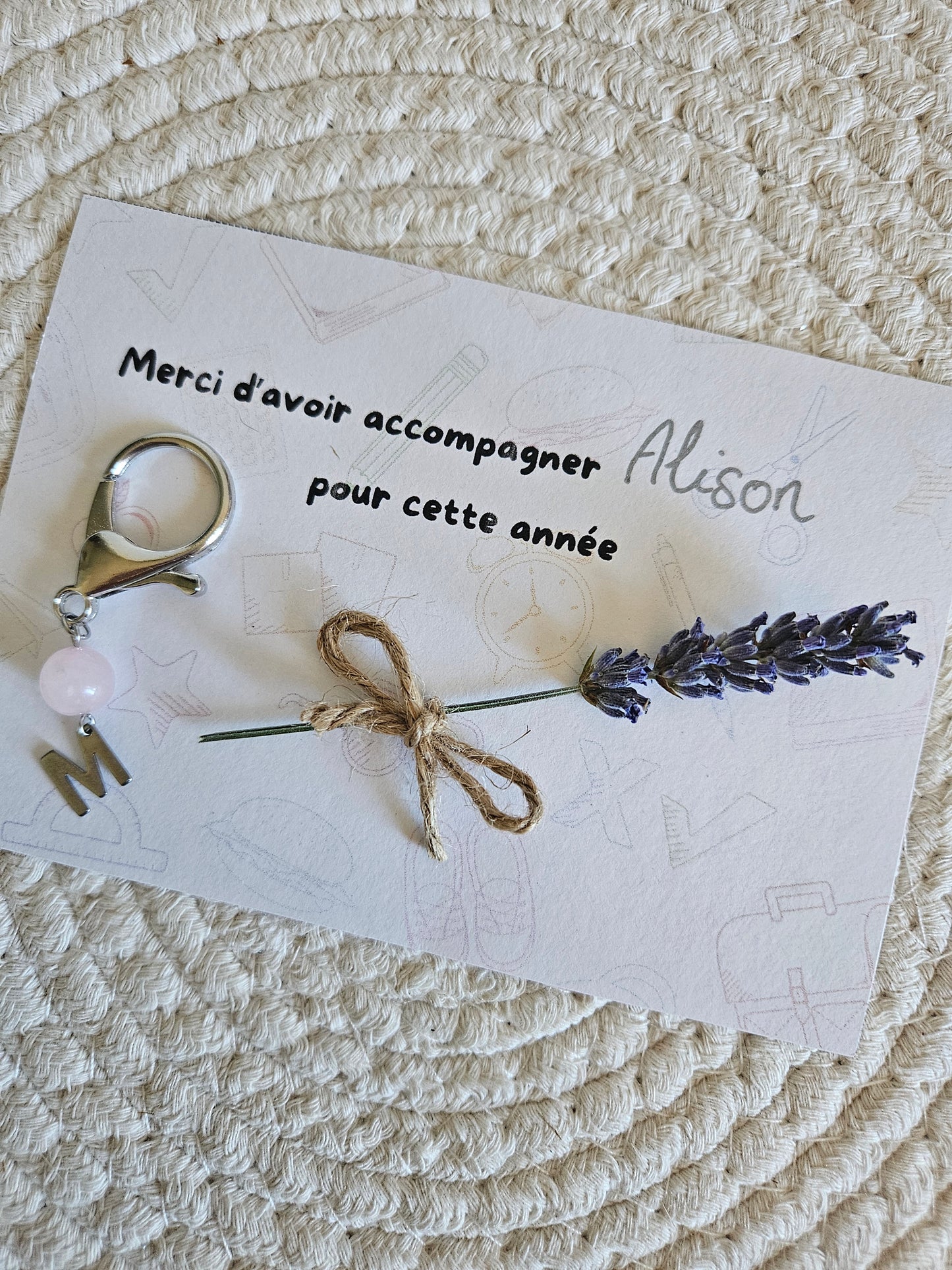 Coffret de remerciement personnalisé pour maîtresse, maître, ATSEM ou nounou 🌿