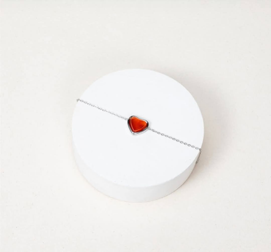 Bracelet Aina - Agate rouge Cornaline