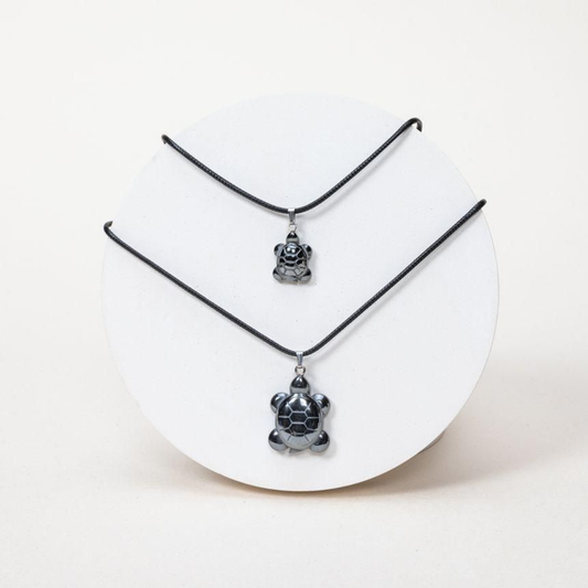 Collier tortue - Hématite