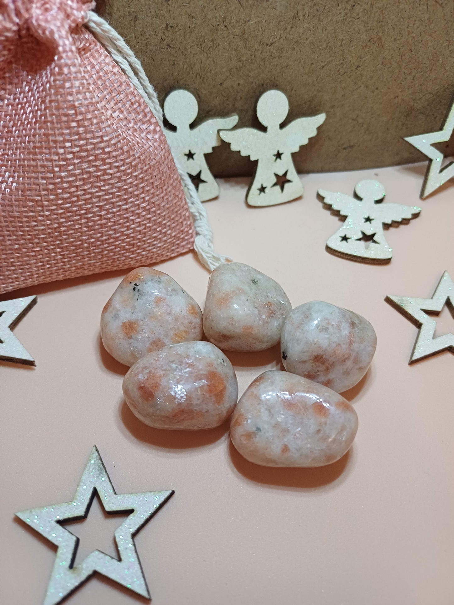 Pierre roulée - pierre de soleil - énergie positive