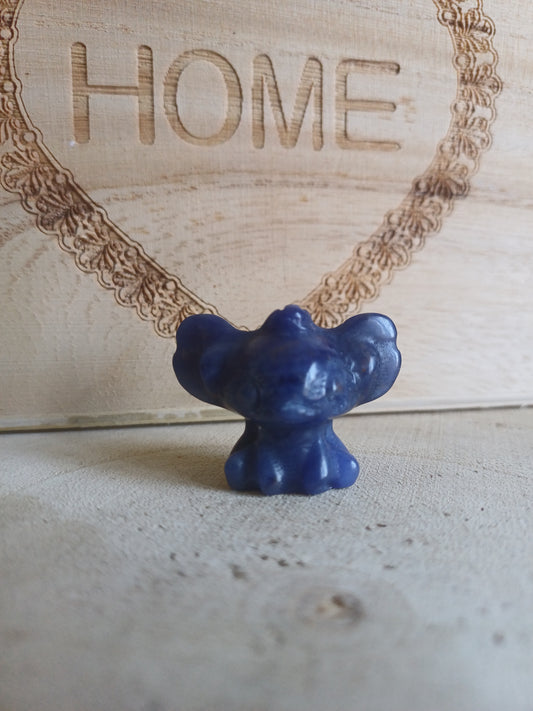 mini Figurine - quartz rose ou sodalite