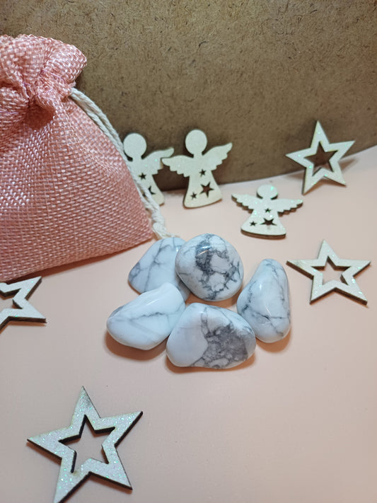 Pierre roulée - Howlite – lacher prise